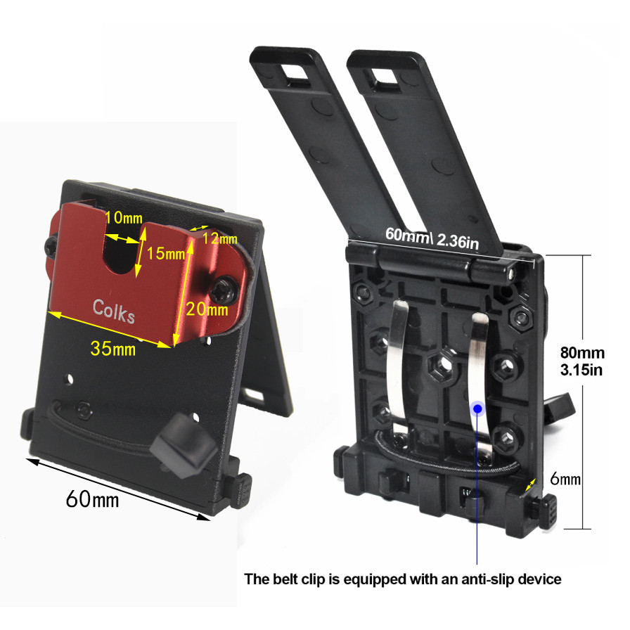 Tactical Police Rao Holster Heavy Duty Holder W/Duty Belt Clip for Belt Accessory Police Law Enforce