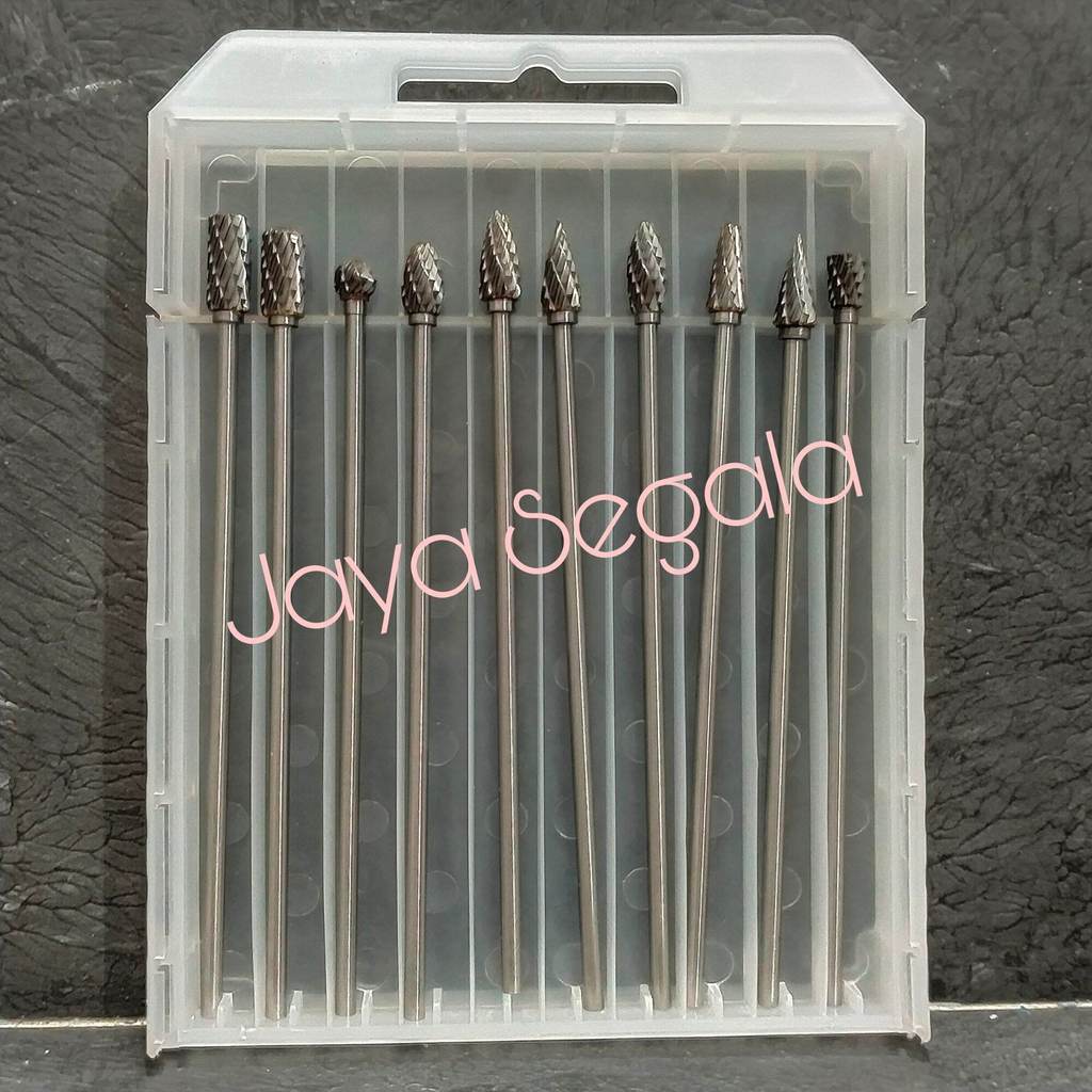 Mata cuner 3mm x 6mm Long panjang set 10 pcs Mata tuner Mata bor cun Logam