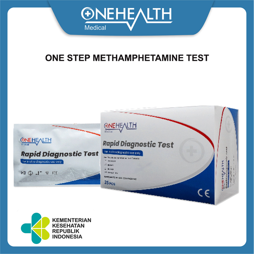 OneHealth Methamphetamine MET Cassette Test Alat Rapid Tes Narkoba - Satuan/ Pcs