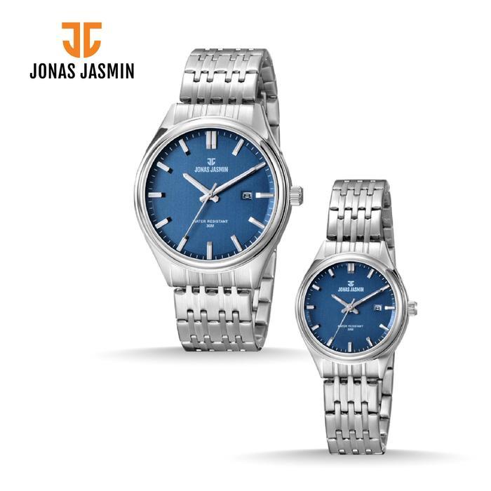 Jonas Jasmin - Jam Tangan Couple Analog JJ-3120M/JJ-3120L Watch Include Box Fullset - SS5, Wanita Te