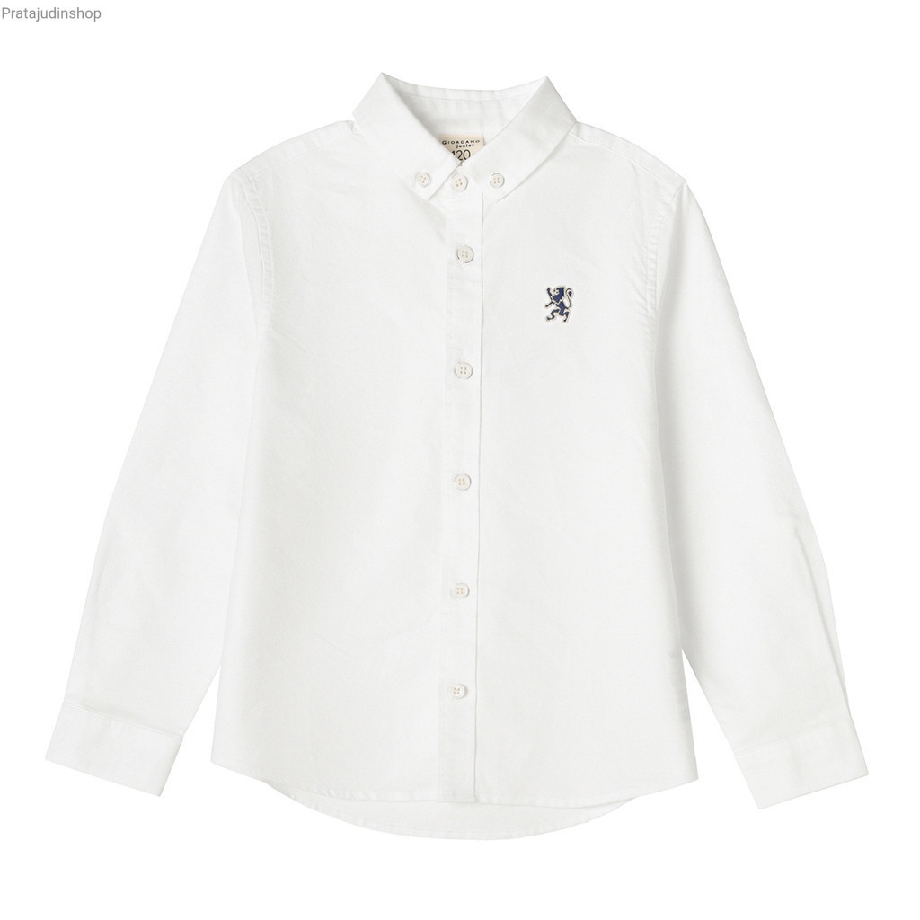 Giordano Junior Boys Oxford Mini Lion Shirt 0304508301