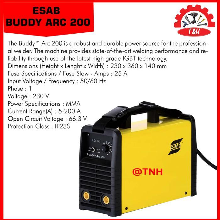 Mesin las Esab |Buddy Arc 200 MMA