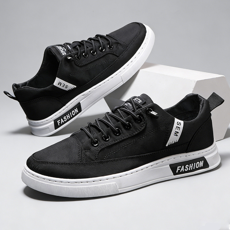 Sepatu Sekolah Cowok Hitam Sepatu Cowok Keren Original 100% Sepatu Santai Pria