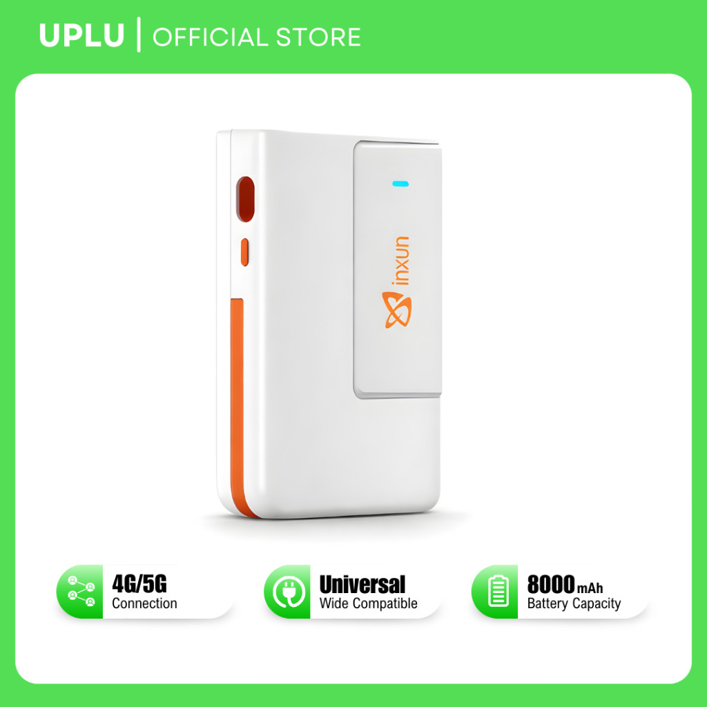 READY UPLU Modem Wifi Portable 4G/5G LTE Unlock All Operator 286 Mbps 8000mAh Powerbank Mifi Wireles