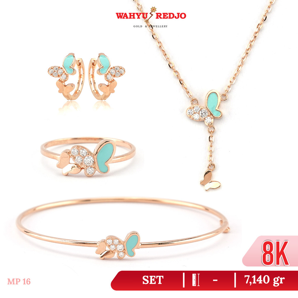 Set Perhiasan Kupu Tosca 8K CRM Wahyu Redjo Pameran