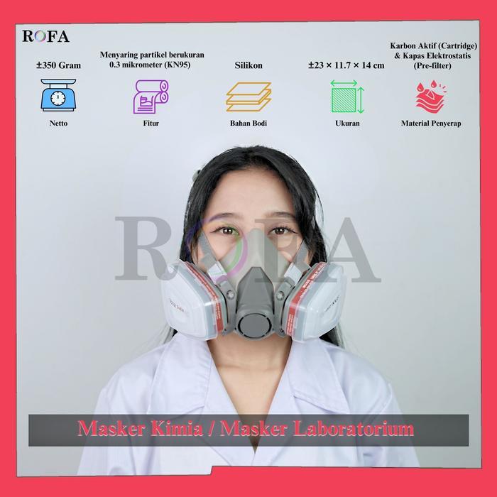 Masker Kimia / Masker Laboratorium / Masker Gas