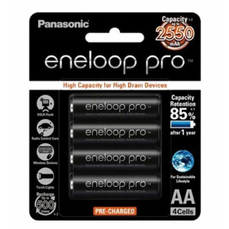 Eneloop Panasonic Baterai Pro 2550 AA isi 4 Eneloop