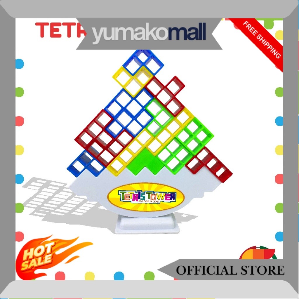 Mainan Anak Tetris Tetra Tower / Mainan Keseimbangan ss1561 RV