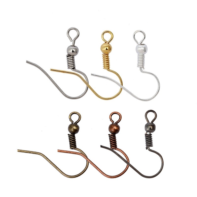 200pcs 20*17mm Kait Anting Emas Perunggu Antik, Penjepit Anting, Bahan Pembuatan Anting Untuk Perlen