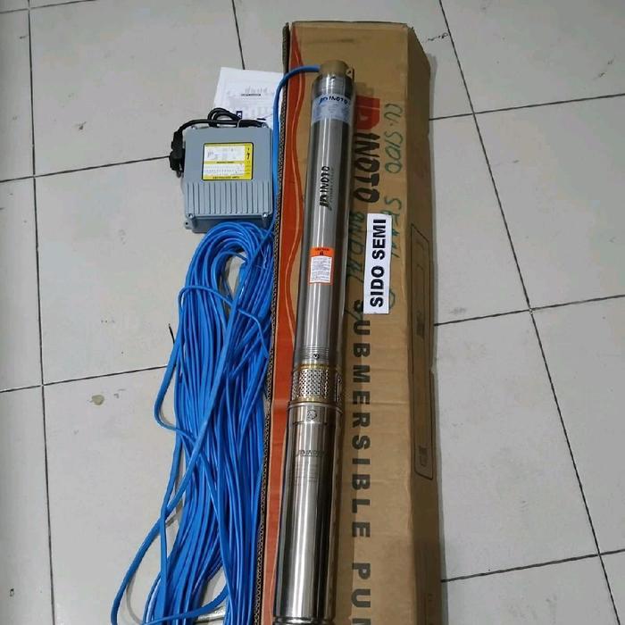 Pompa Submersible Sible Sibel 1HP 3in224 + Control Box + Kabel 50M Pompa Air Satelite Celup Sumur Da