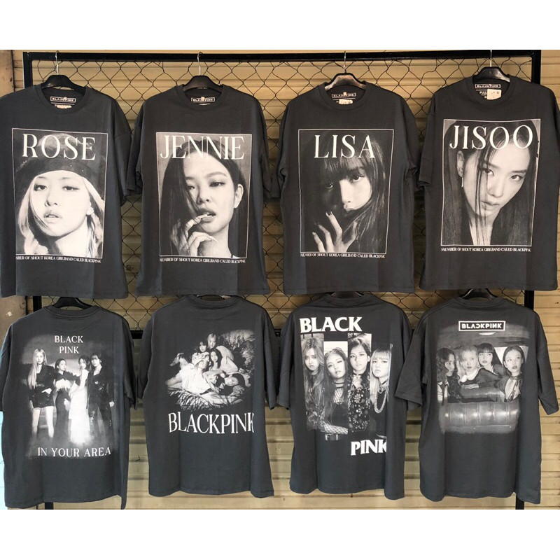 ORI Oversized Black Pink T-Shirt - Vintage Oversize K-Pop Black Pink T-Shirt - Black Pink T-Shirt fo