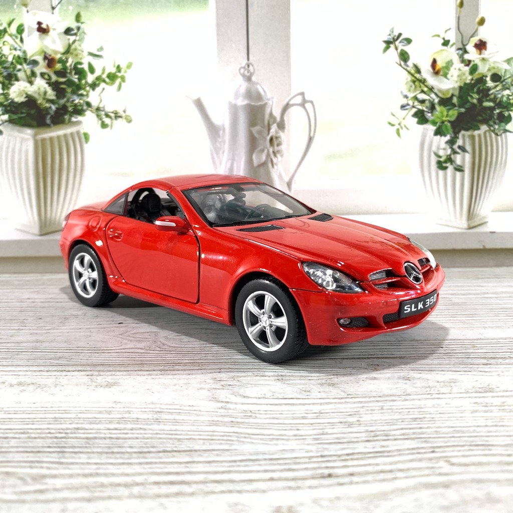 NEX WELLY 1:24 MERCEDES-BENZ SLK350 MERAH SKALA 24 DIECAST MINIATUR WELLY