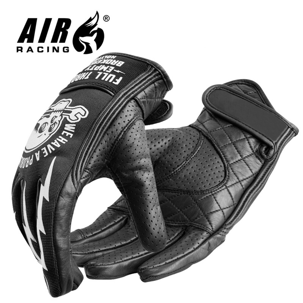 Motorcycle Gloves Motorcycle Gloves Racing Long Hard Shell Leather Riding Gloves Thick Breathable Gl