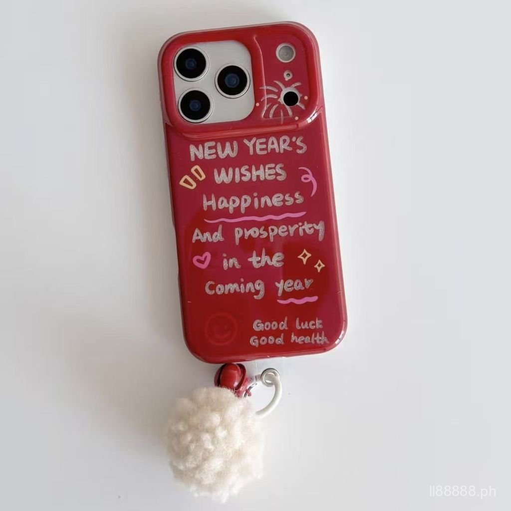 Kasus Telepon Cocok untuk iPhone 7 8 X XS XR XSMAX 11 12 13 14 15 16 17 Pro max Plus Air Tahun Baru 