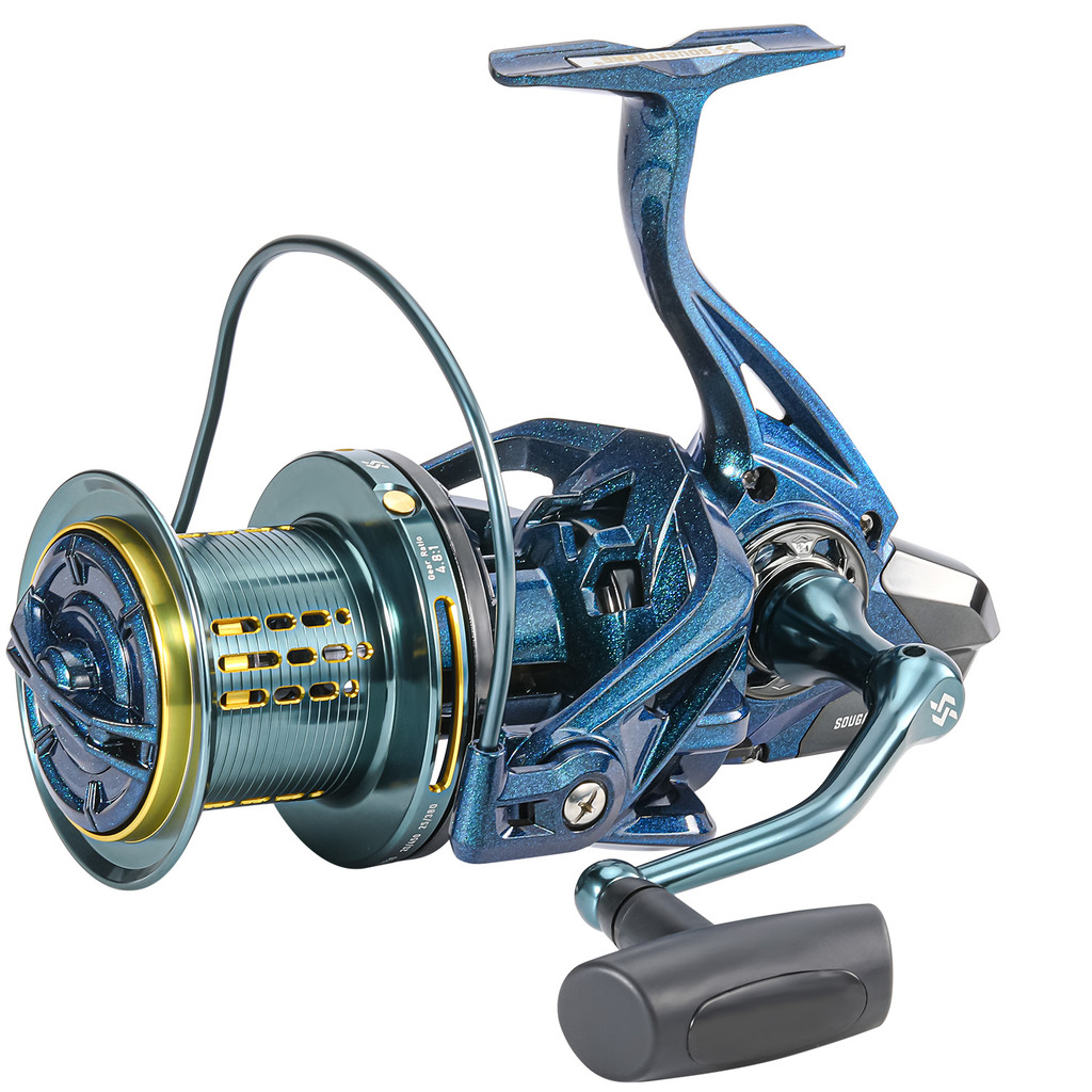 Sougayilang 10000-14000 Full Metal Spool Jigging Trolling Long Shot Casting and Salt Water Surf Big 