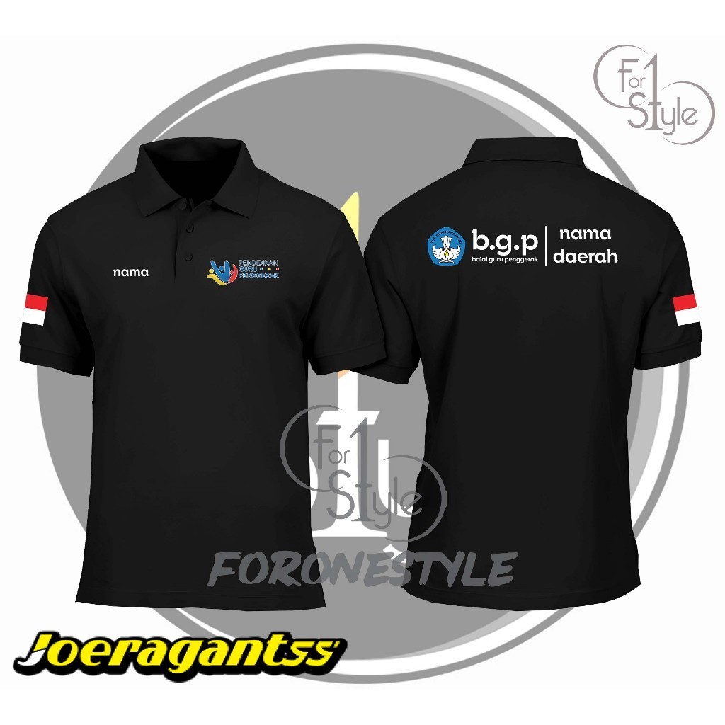POLOSHIRT BGP KEMENDIKBUD - POLO MERDEKA BELAJAR - POLO MERDEKA MENGAJAR FREE NAME