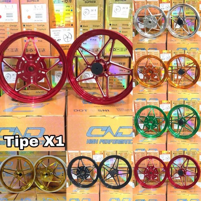 Paketan Velg Velek Velk Racing Delkevic DND palang Bintang + Ban luar maxxis diamond depan belakang 