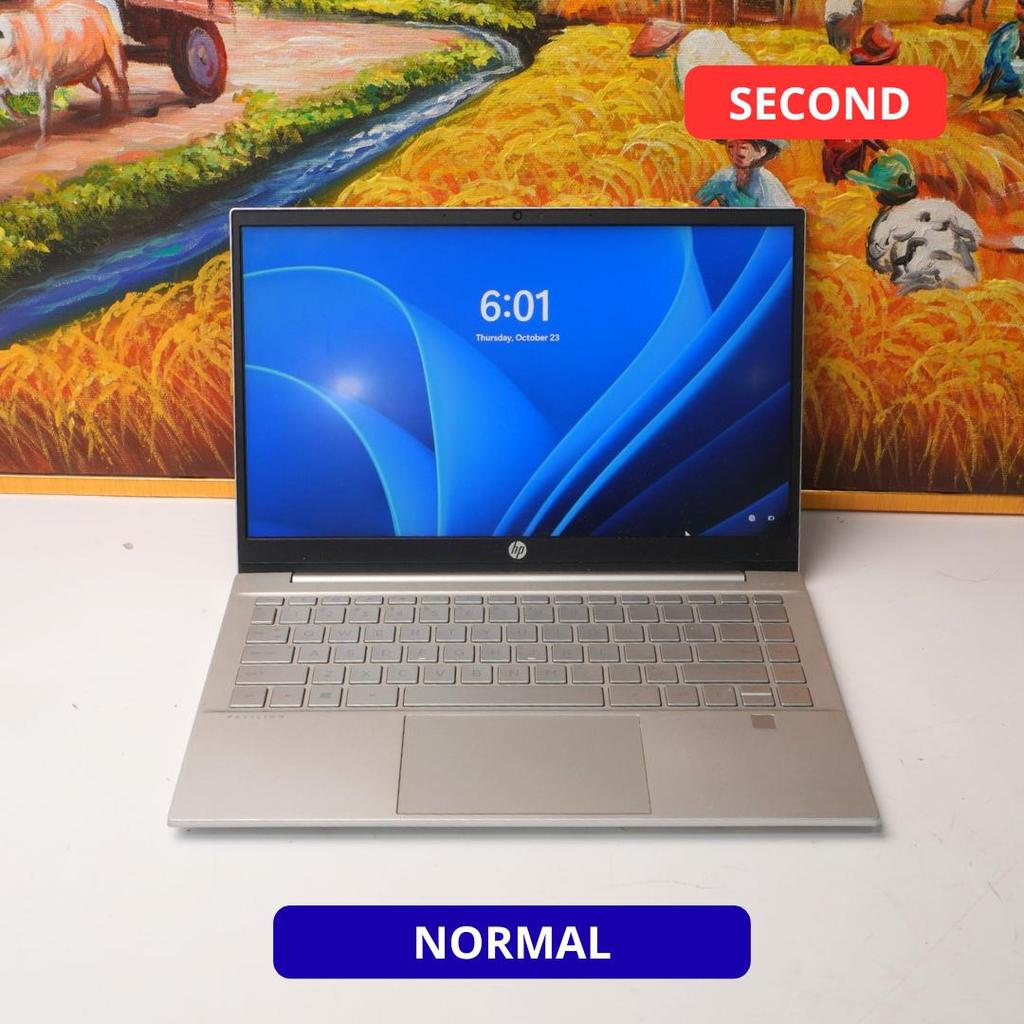 HP PAVILION 14-EC0XXX AMD RYZEN 5 5500U 16 GB (14") LAPTOP SECOND ORIGINAL SINAR MUTIARA CELL