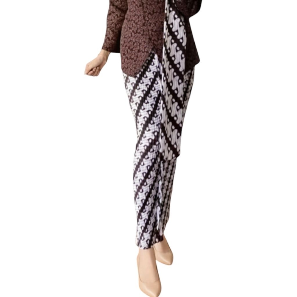 NEW Rok Plisket Batik/ Rok Wiru Batik motif Parangrusak / Barong Putih/ Rok Kondangan / Rok akad