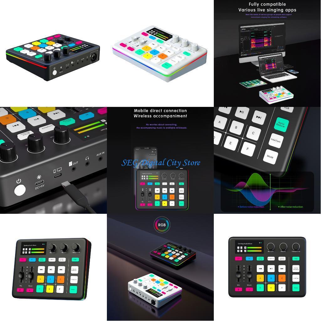 U75B Sound Card Professional Bluetoothcompatible Stuo Record For Phone PC Sound