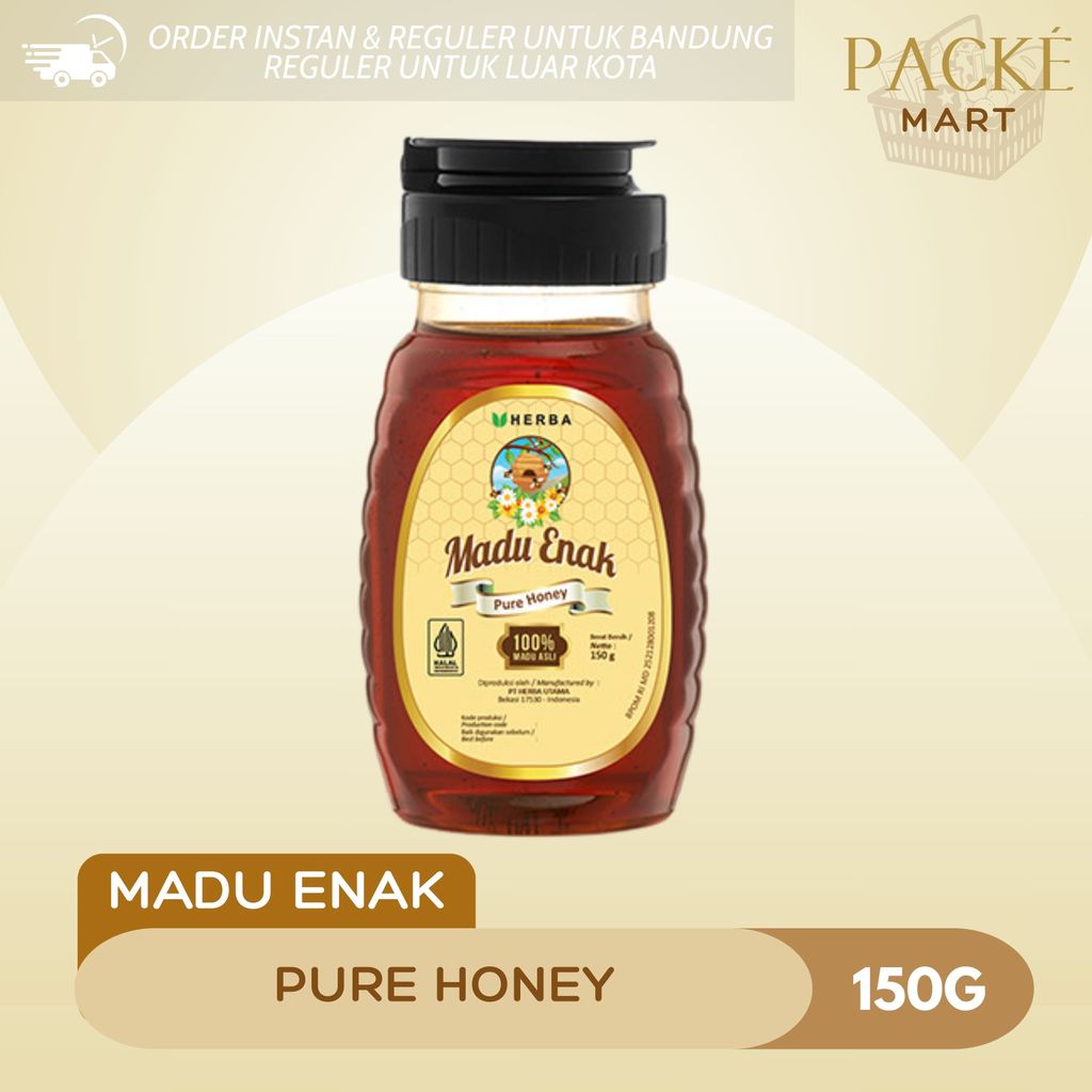 Madu Enak Pure Honey 150g / Madu / Pure Honey / Madu Premium / Madu Botol / Madu Sehat
