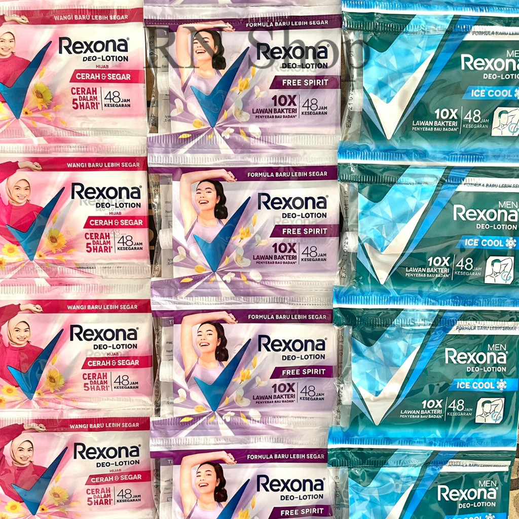 RN Shop [Per Lusin] Rexona Deo Lotion 9g Praktis Bau Badan 1 renceng 12 pcs