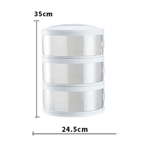 BONBOX RAK MAKANAN 4 SUSUN FOOD COVER TUDUNG SAJI DENGAN PINTU GESER - 3 Susun