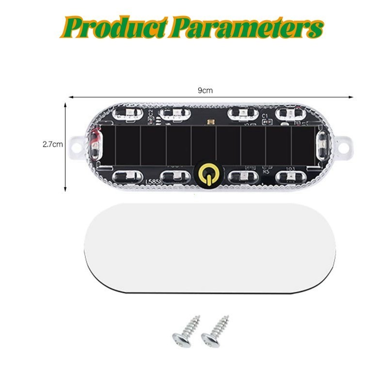 Lampu Peringatan Kendaraan Solar Lampu Darurat Berwarna-warni Portable Untuk MOTOR Isi Otomatis