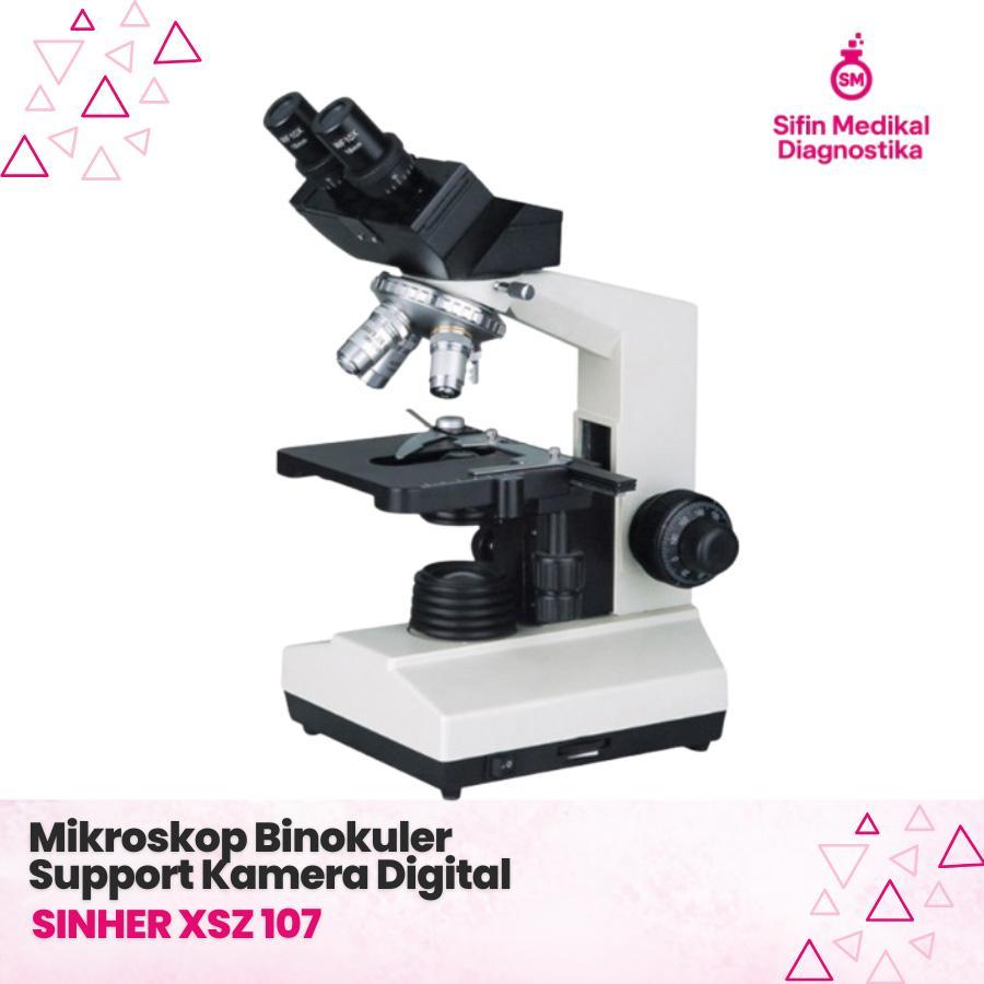 Mikroskop Binokuler Sinher XSZ 107 Support Kamera Digital