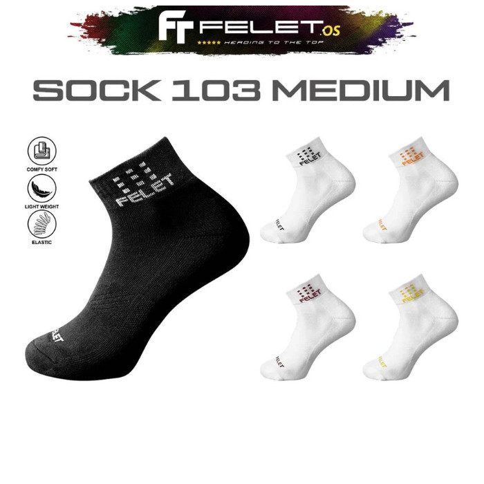 Felet SO 103 Medium Sock - Kaos Kaki Badminton Original FELET
