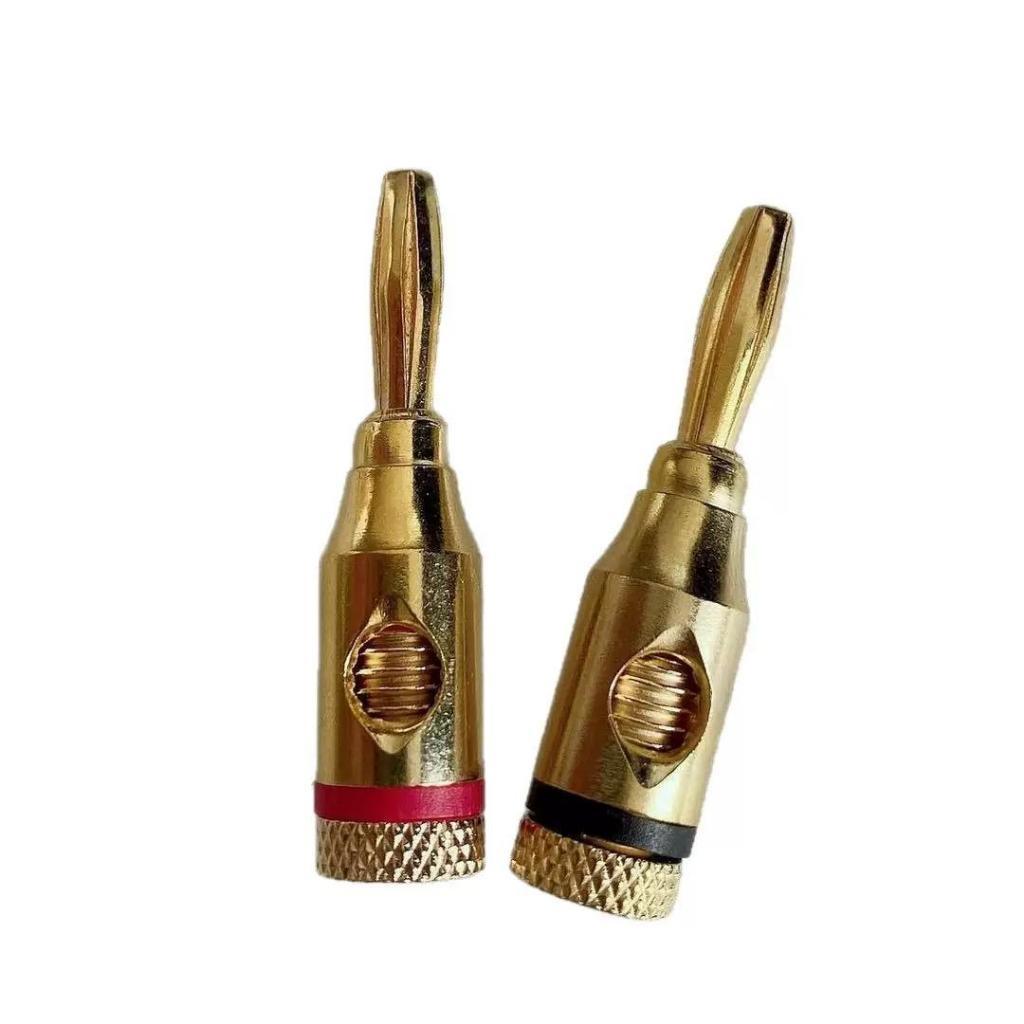 KONEKTOR AUDIO SPEAKER JEK BANANA MALE GOLD JEK BANANA 4MM