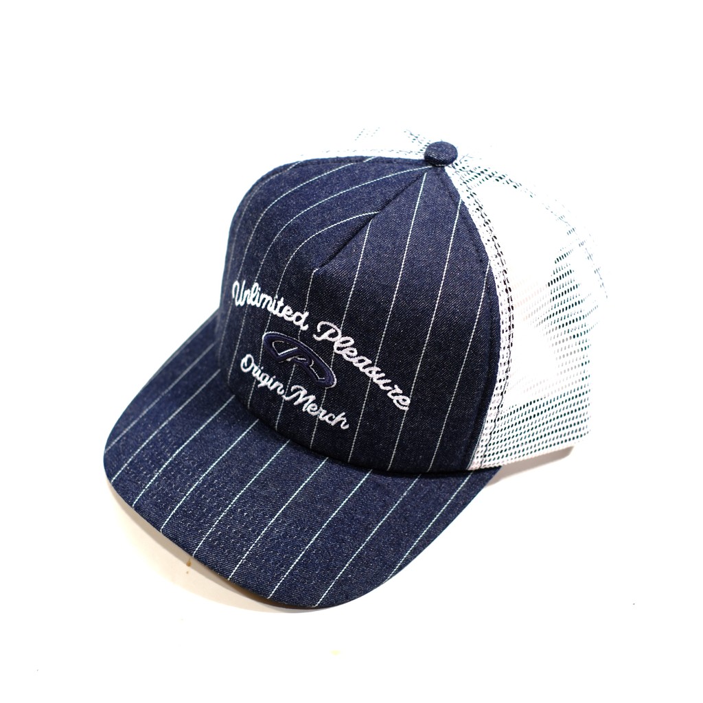 ORIGIN - VAULT DENIM - TRUCKER CAP - WHITE NAVY