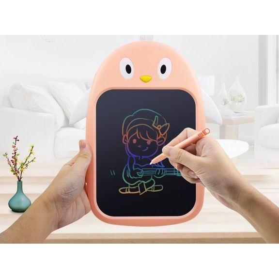 Mainan Edukasi Anak Tablet Ipad HP Gambar Tulis Pena Pensil Digital - Merah Muda