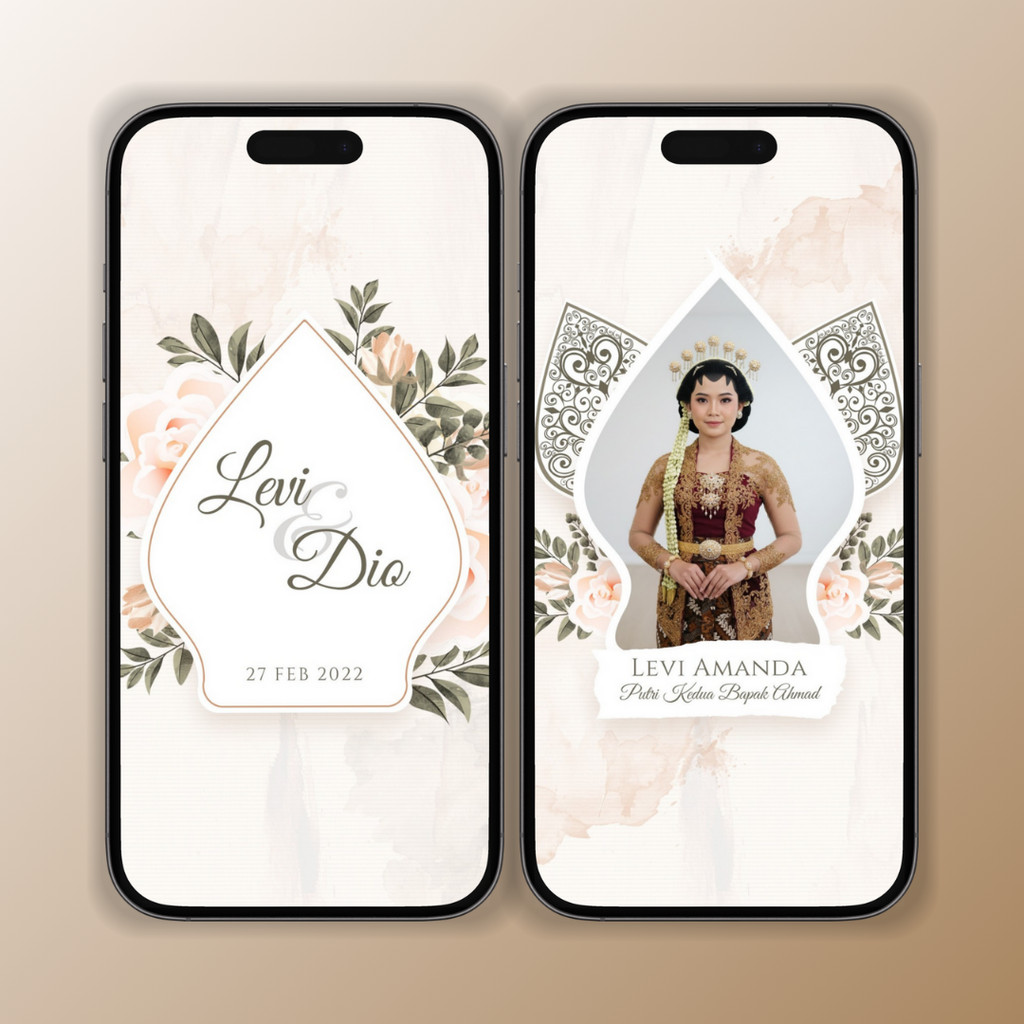 Undangan Digital Video Pernikahan Adat 2 Jawa Wayang Bisa tanpa Foto 9:16