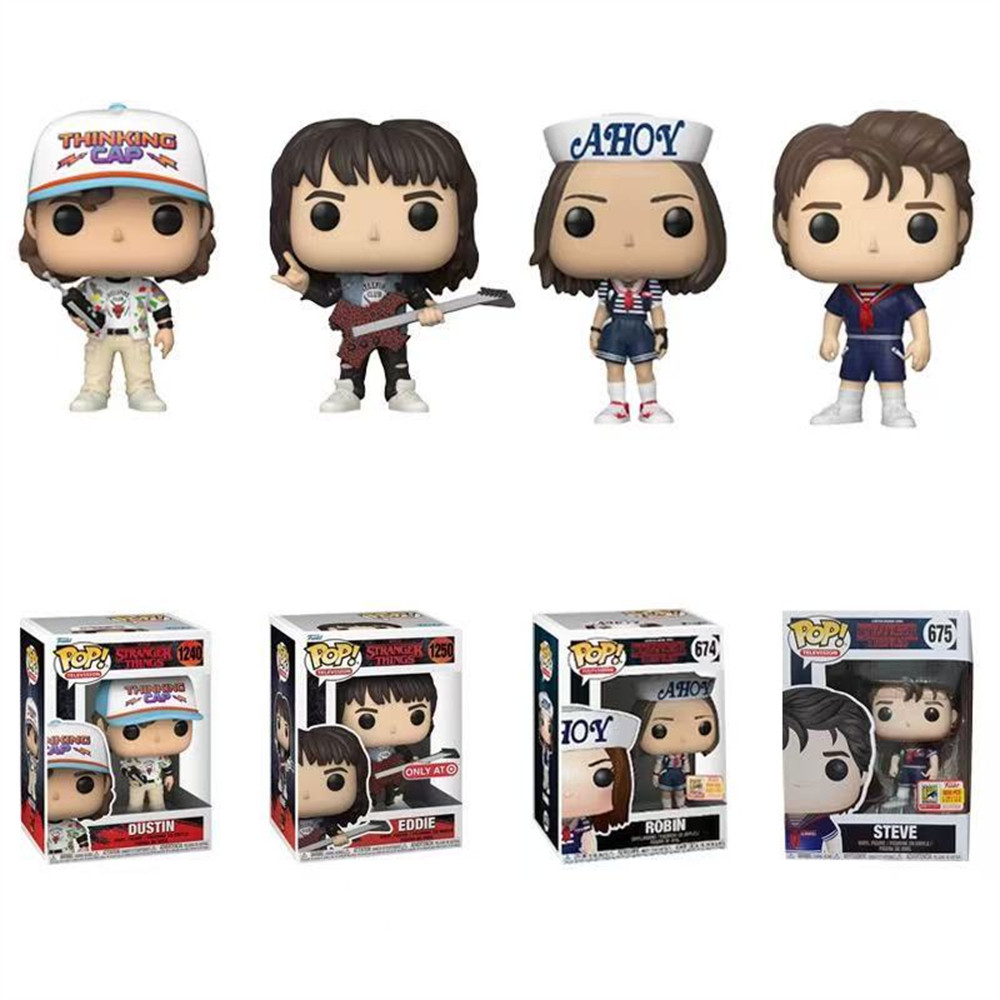 Brand New FUNKO POP Stranger Things STEVE EDDIE WILL Robin Steve Toys Action Figure Collectible Desk