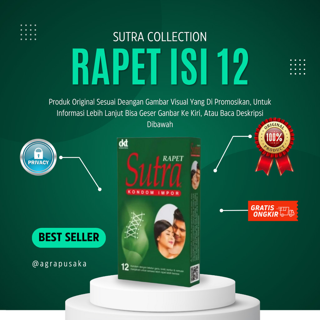 Biasa Promo ~ Sutra Kondom Rapet -12 Pcs Hijau Rapat Aman