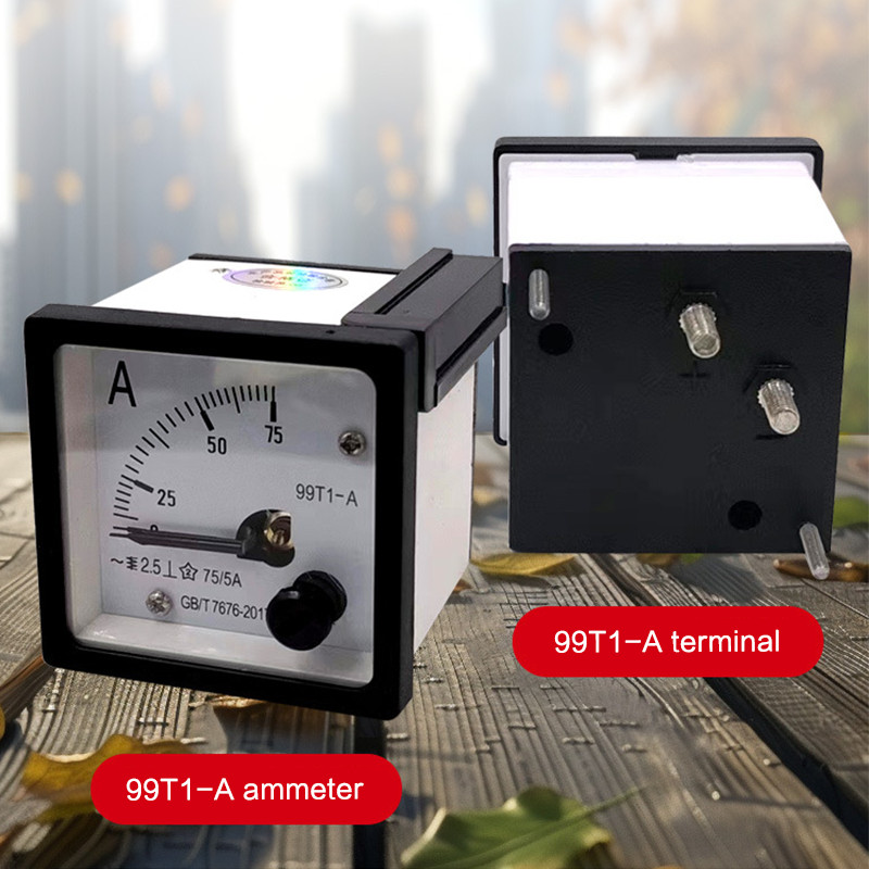 Ampere Meter Analog Via Ct 5A Fort Panel Meter 99T1-A Untuk Panel Listrik Genset