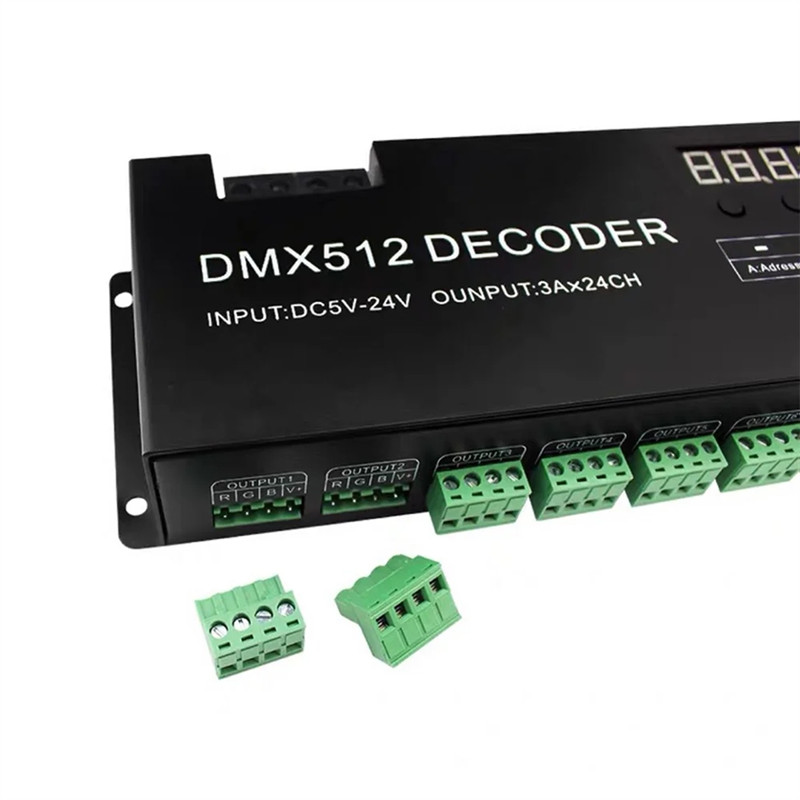 gital 24CH RGB RGBW DMX512 Decoder, RGBW 512 Decoder DMX 512 Controller For LED StripPOS