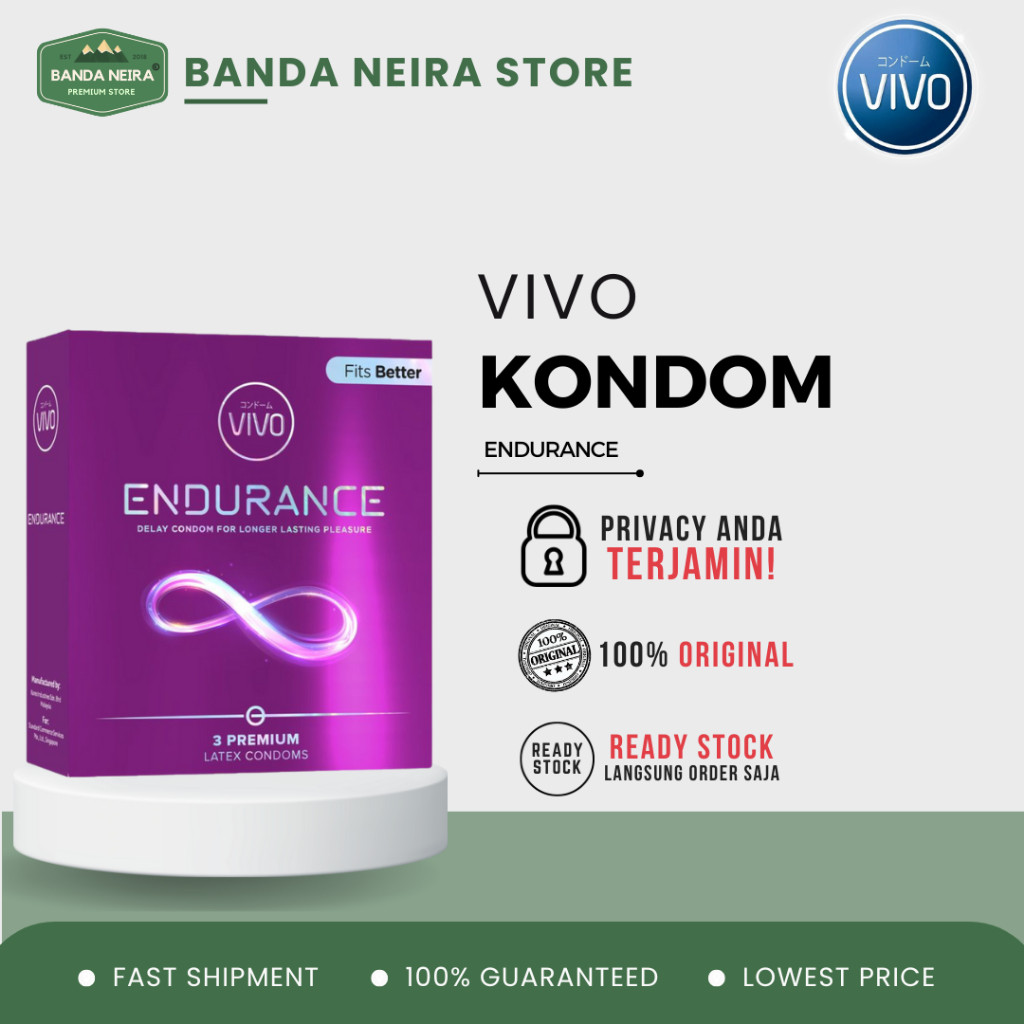 VIVO Endurance Condom / Kondom Tahan Lama 0.1 MM