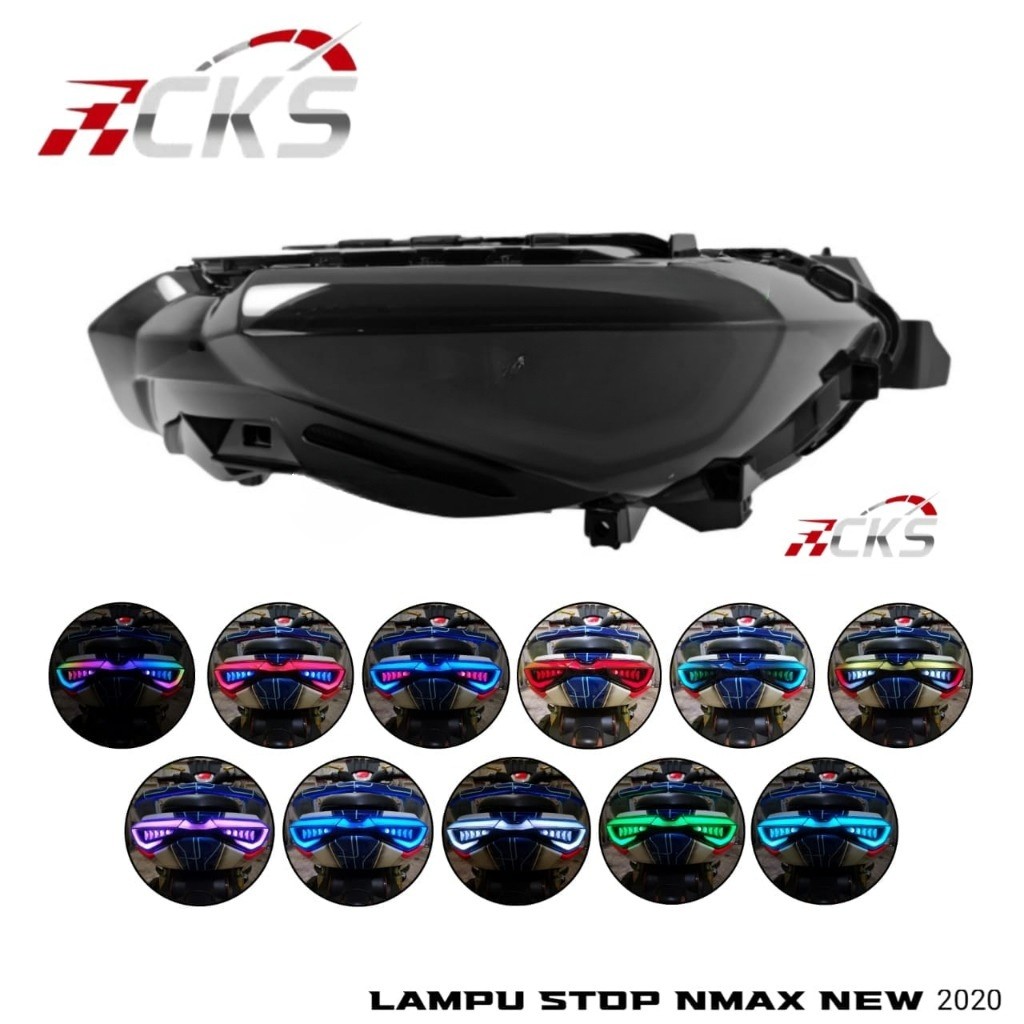 Lampu StopLamp Nmax New 2020 Cks Lampu Stoplamp ALL NEW NMAX 2020 Lampu Stop Belakang Nmax 2020 RGB 