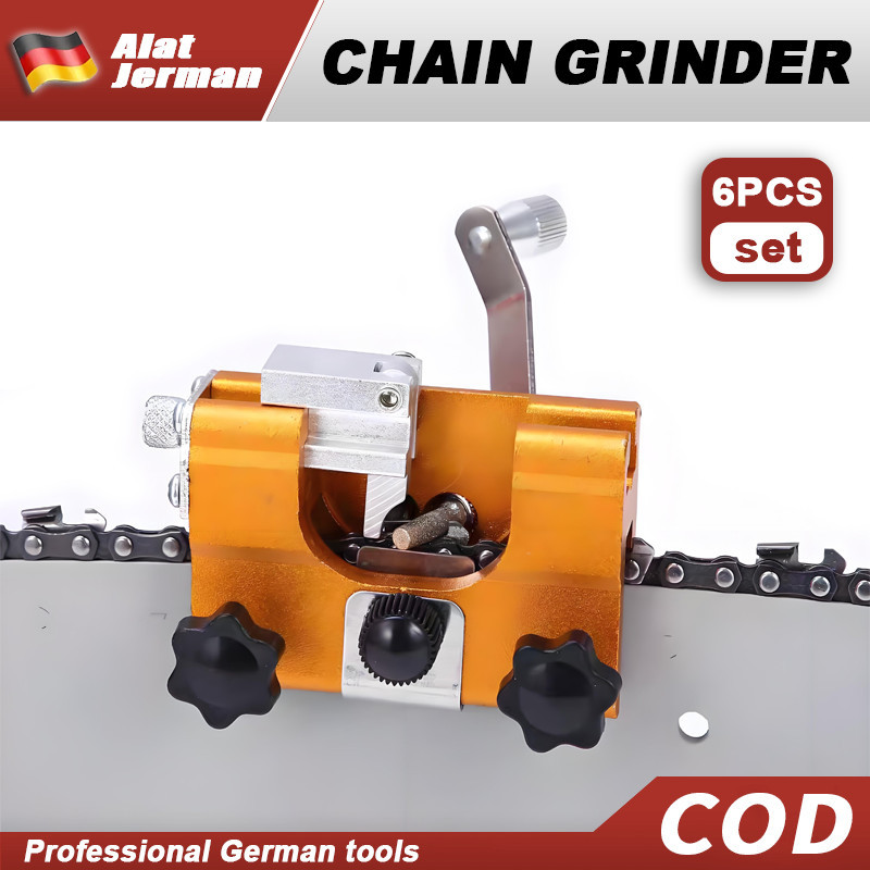 Neso Alat Jerman Penggiling rantai Alat Pengasah Rantai Gergaji Aluminium / Alat Pengasah Rantai Ger