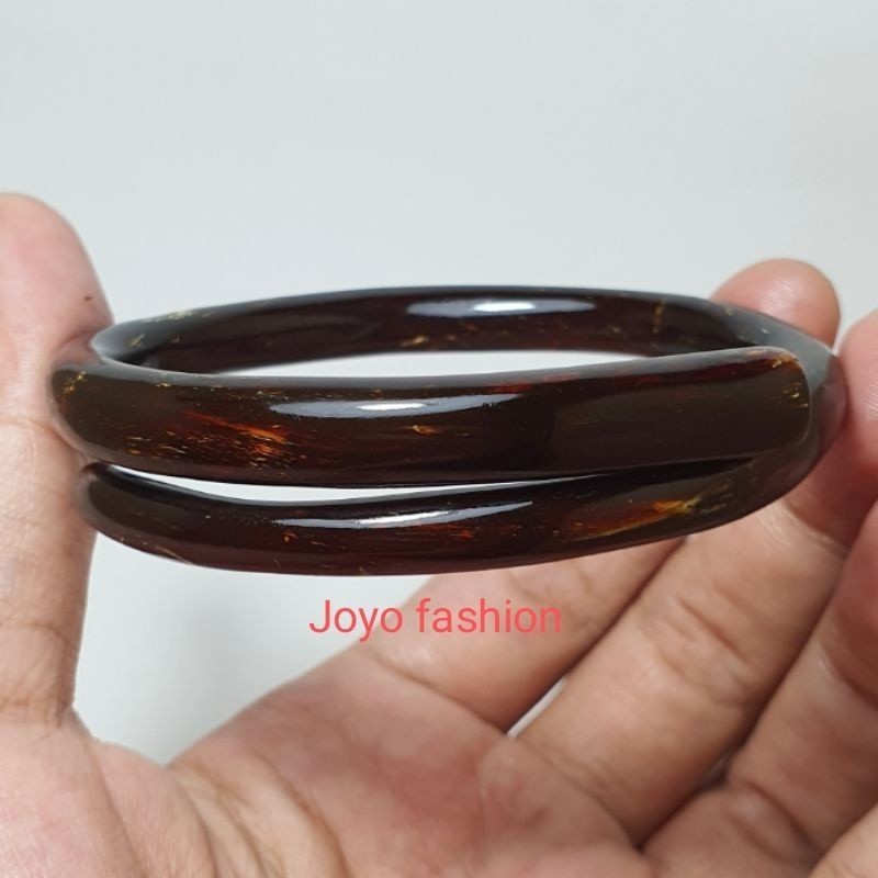 GELANG AKAR BAHAR ASLI ORIGINAL HITAM TEMBUS CAHAYA