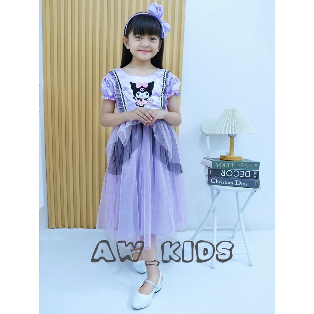 Dress anak, Gaun Pesta anak perempuan Usia 3 Sampai 9 Tahun