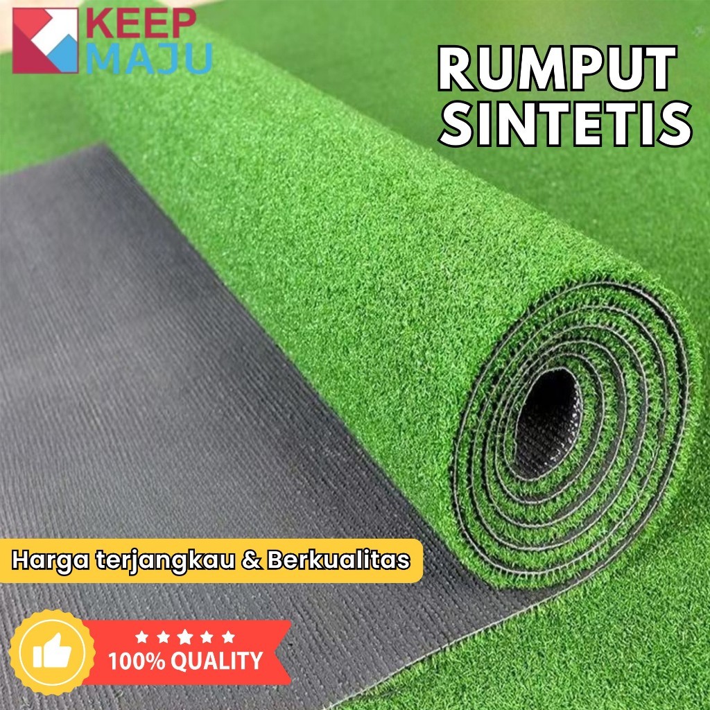 Rumput Sintetis Premium Hijau Karpet Rumput Rumput Olahraga Luar Ruangan