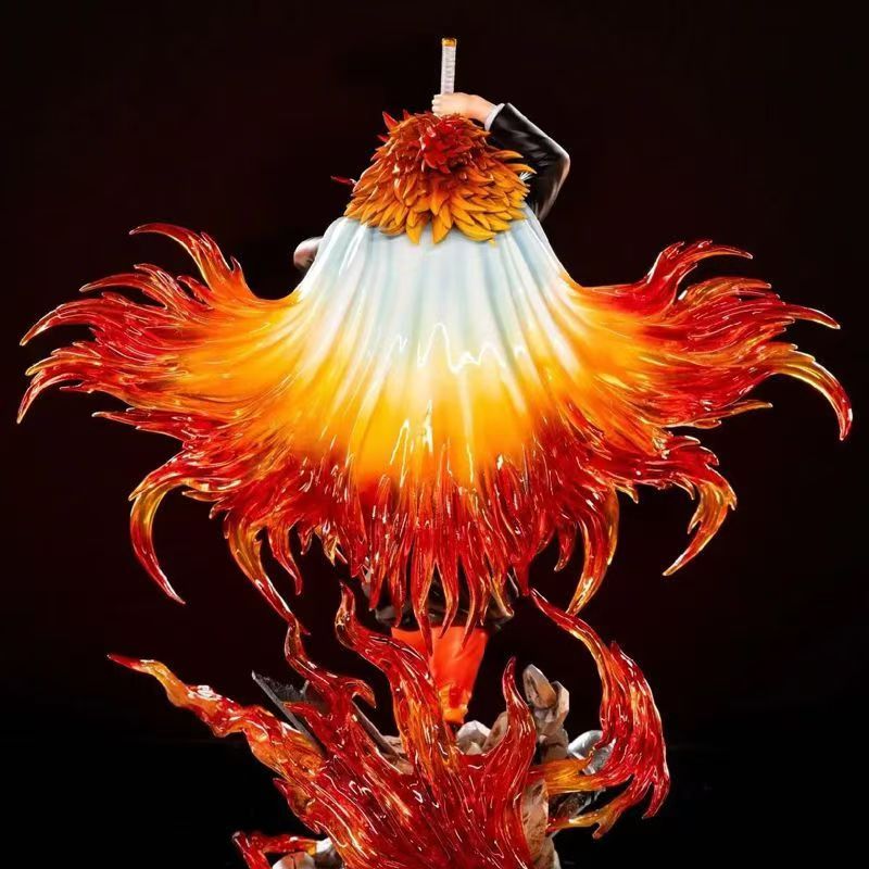 30cm Demon Slayer Rengoku Kyoujurou Anime Figure Rengoku Kyoujurou Figurine Pvc Model Statue Collect