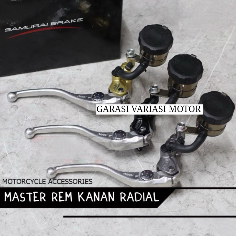Master Rem Kanan Radial Samurai Brake Z1000 Zx1000 Zx900 Tabung Original