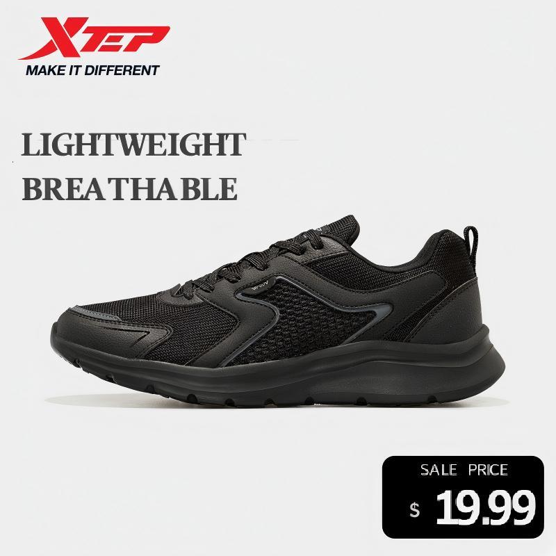 Xtep Men's Running Shoes Sports Shoes Men's Lightweight Shock Absorption Casual Shoes Student Shoes 