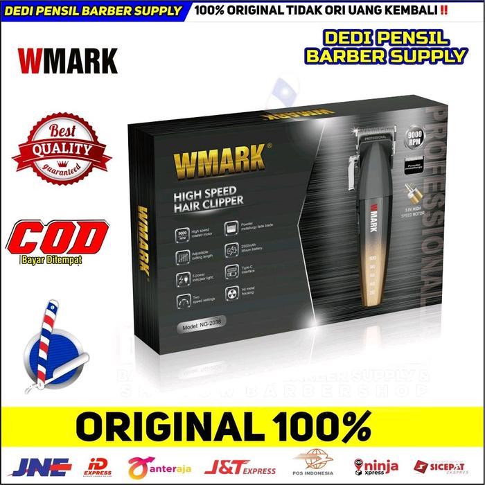 WMARK NG - 2038 TAPER HAIR CLIPPER 9000 RPM ORIGINAL ALAT CUKUR ELEKTRIK CLIPPER CAS MESIN CUKUR TAN