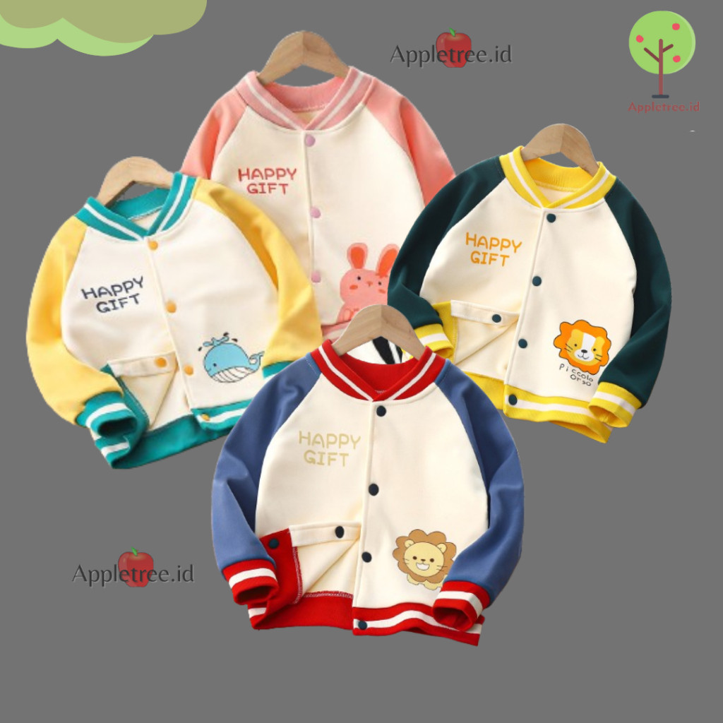 TARAAM - Jacket Baseball Anak /Jacket Kancing Bahan Tebal / Jacket Anak Cowok / Jacket Anak Cewek te