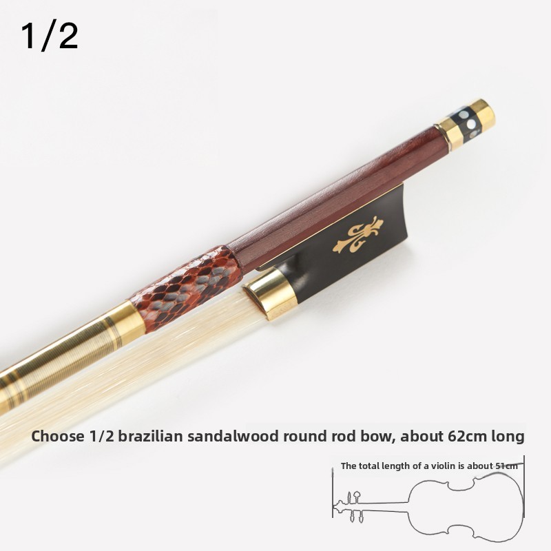 A012 Violin Bow Playing Bow Pure Ponytail Bow Hair
